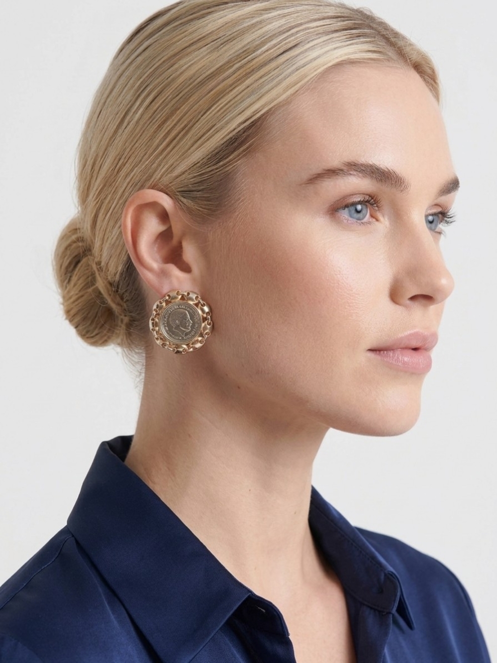 Vintage Paolo Gucci Coin Earrings